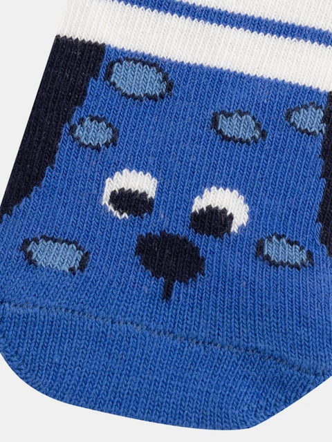 Blue Stripe Cotton Rich Socks