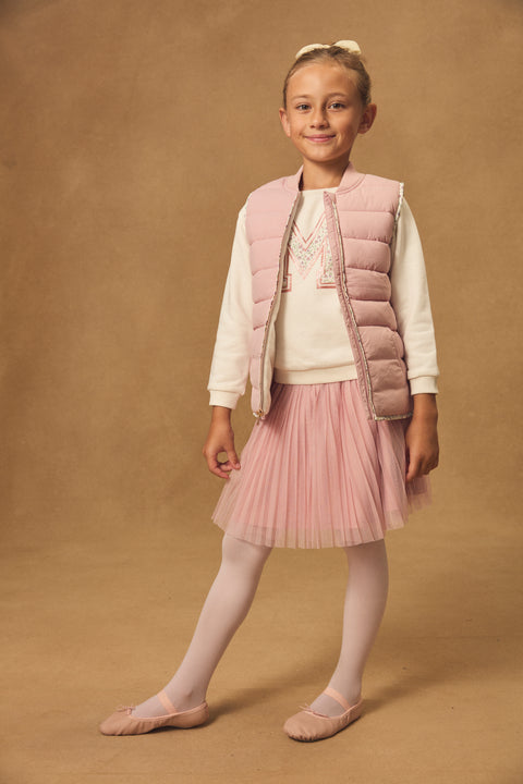 Pink Micropolar Lined Gilet