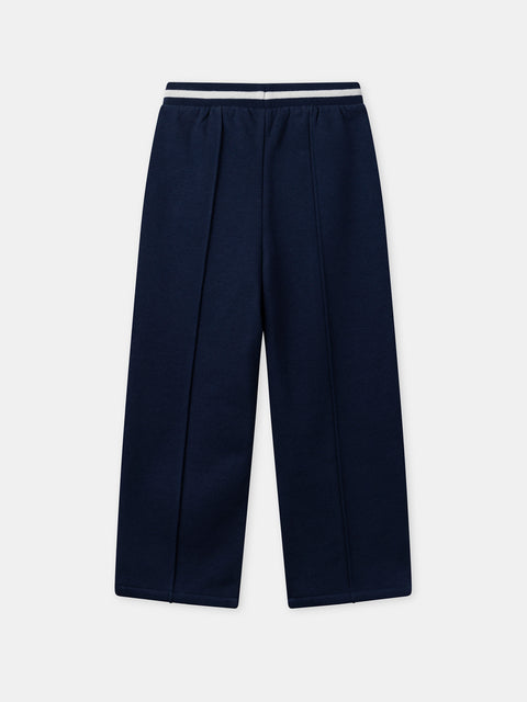 Navy Cotton Fleece Joggers