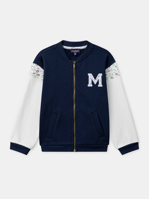 Navy Cotton Fleece Sweatshirt