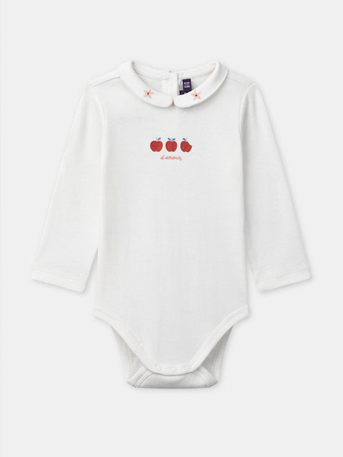 Cream Cotton Bodysuit