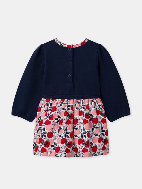 Apple Print Cotton Dress