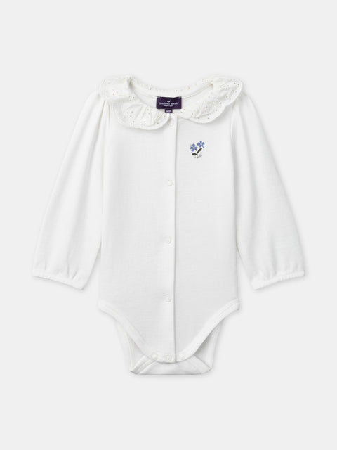 White Cotton Bodysuit