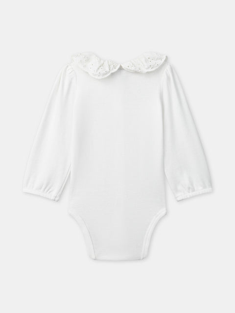 White Cotton Bodysuit