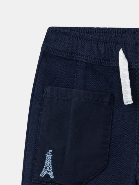 Navy Drawstring Trousers