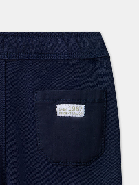 Navy Drawstring Trousers
