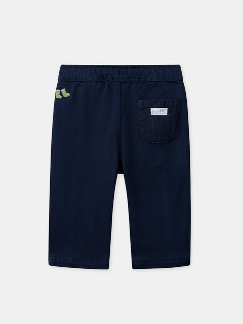 Navy Drawstring Trousers