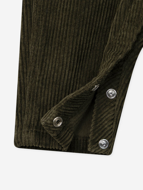 Green Corduroy Dungarees