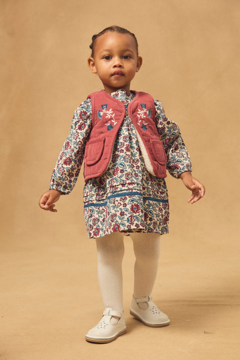 Reversible Burgundy Cotton Gilet