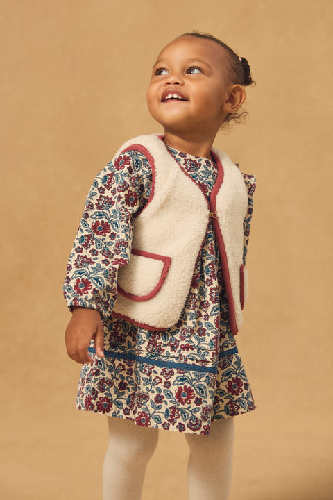 Reversible Burgundy Cotton Gilet