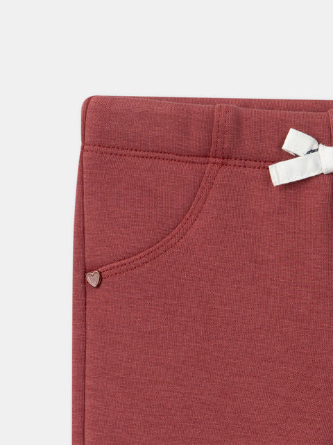 Brick Red Jersey Leggings