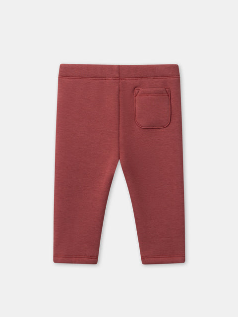Brick Red Jersey Leggings