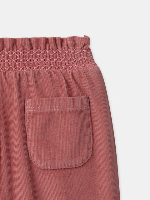 Lined Pink Corduroy Trousers