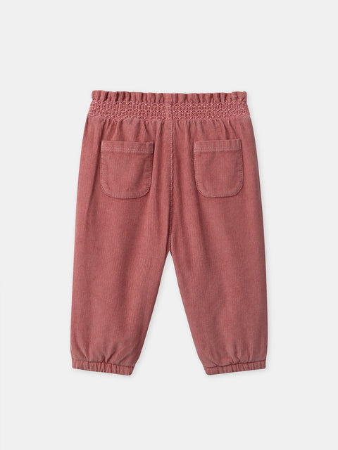 Lined Pink Corduroy Trousers