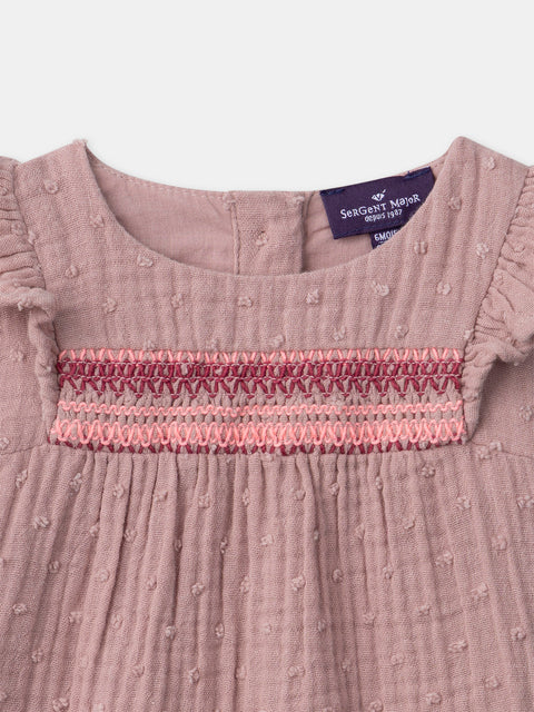 Pink Double Gauze Cotton Shirt