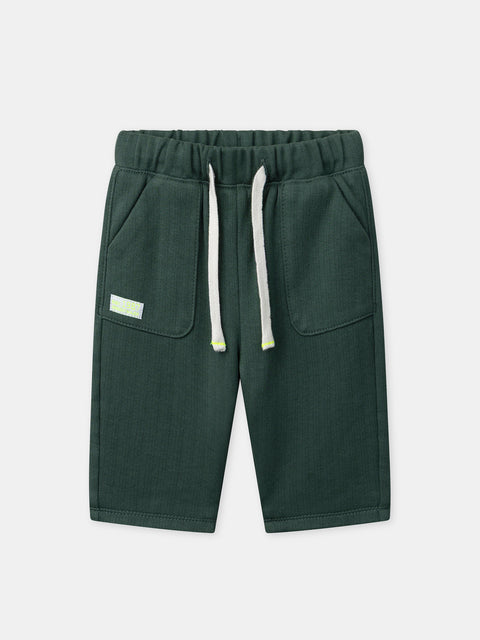 Lined Green Cotton Trousers