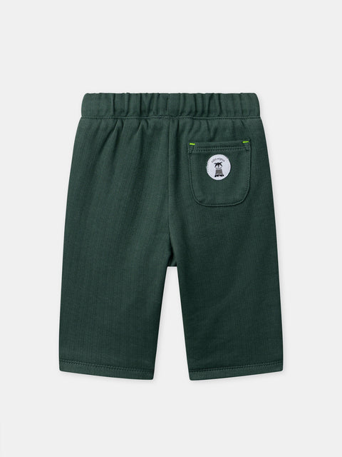 Lined Green Cotton Trousers