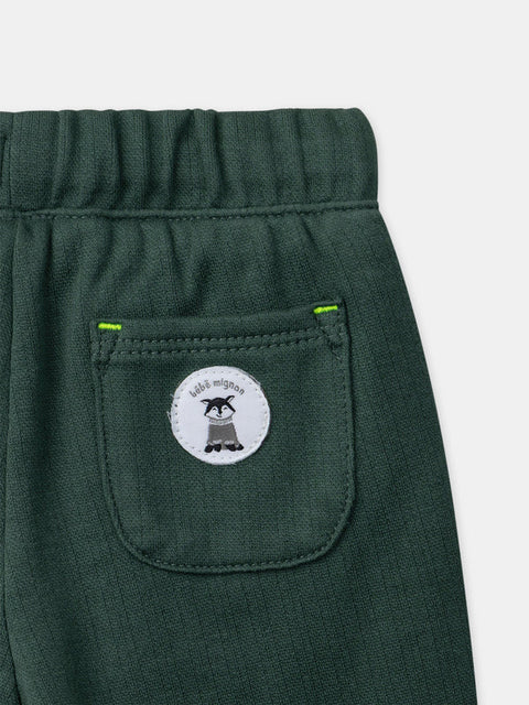 Lined Green Cotton Trousers