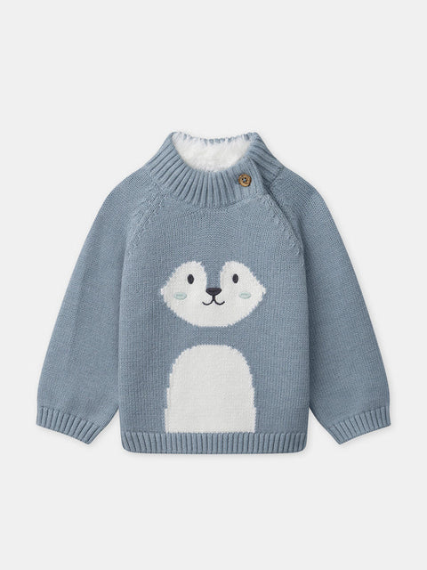 Blue Cotton Rich Jumper