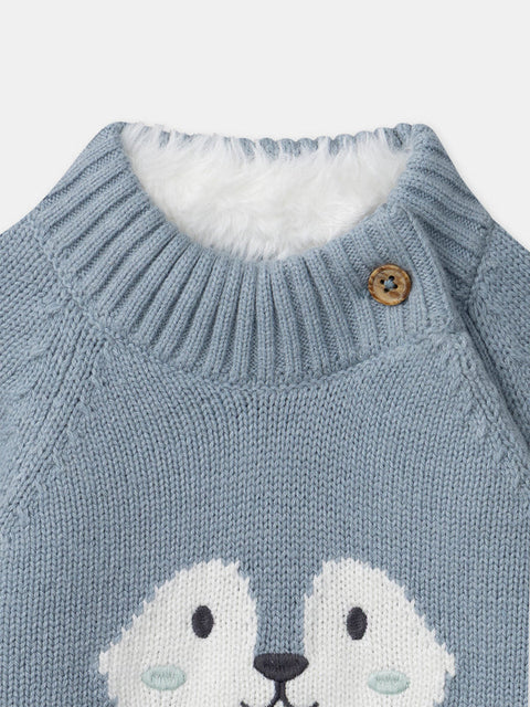 Blue Cotton Rich Jumper