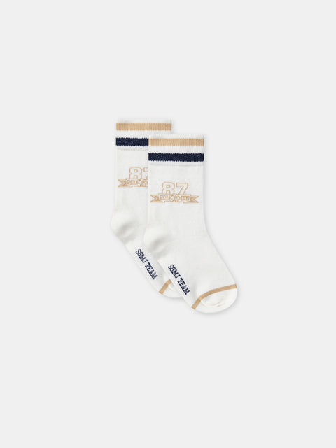 3 Pack Beige Cotton Rich Socks