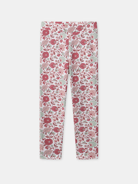 Floral Print Cotton Leggings