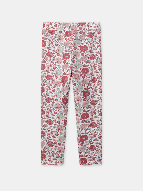 Floral Print Cotton Leggings