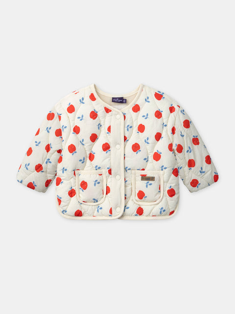 Quilted Apple Print Jacket