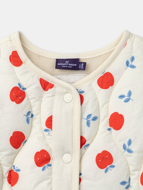 Quilted Apple Print Jacket