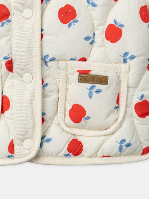 Quilted Apple Print Jacket