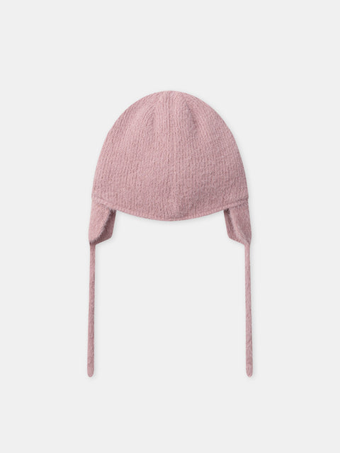 Pink Hat With Bow Tie