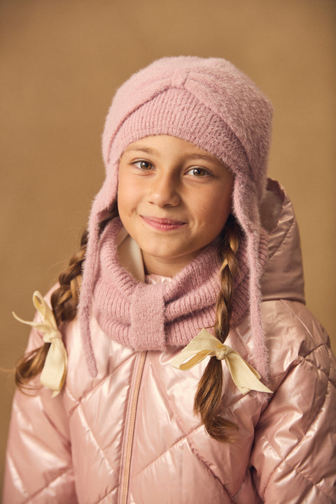 Pink Hat With Bow Tie