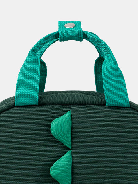 Green Dinosaur Print Backpack