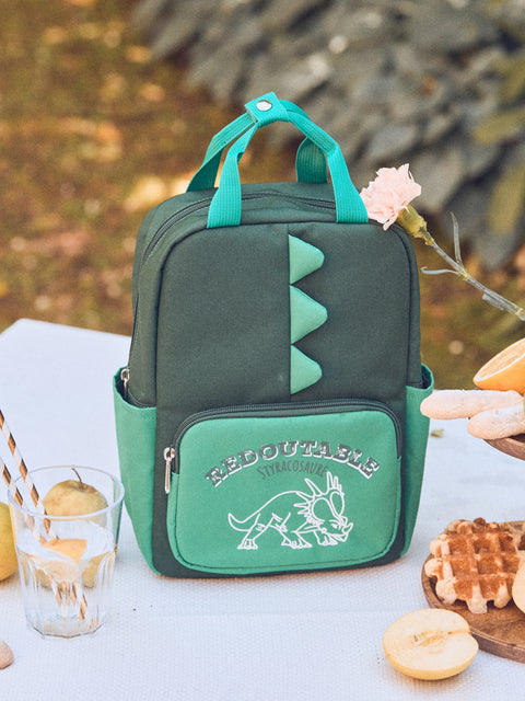 Green Dinosaur Print Backpack