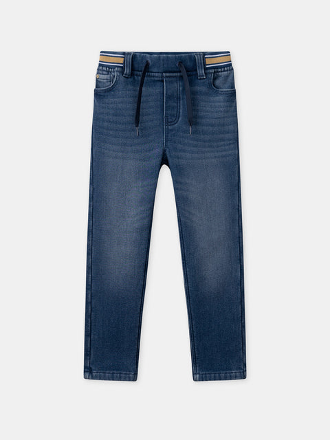 Blue Fleece Lined Denim Jeans