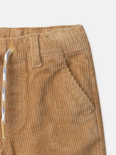 Jersey Lined Corduroy Trousers