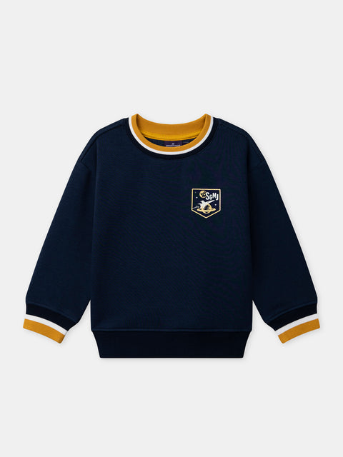 Navy Cotton Rich Sweatshirt