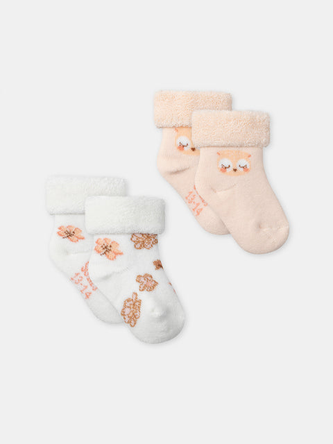 Newborn 2 Pack Cotton Rich Socks