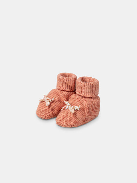 Newborn Lined Knitted Cotton Rich Slippers