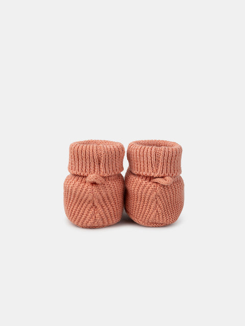 Newborn Lined Knitted Cotton Rich Slippers