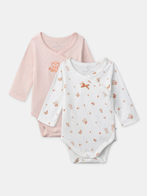 Newborn 2 Pack Cotton Bodysuits