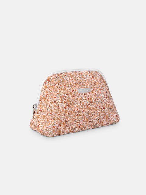 Lined Floral Print Cotton Baby Bag