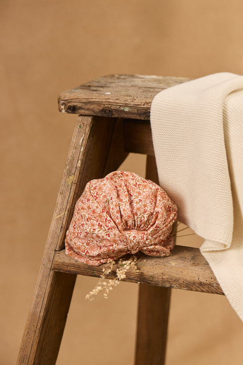 Newborn Floral Print Jersey Hat