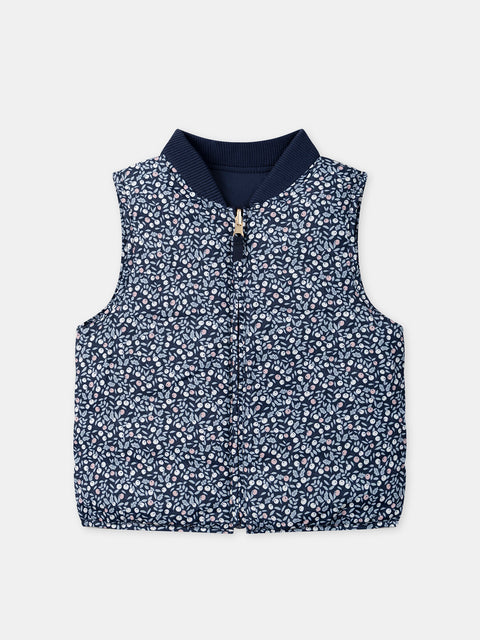 Navy Reversible Sleeveless Jacket