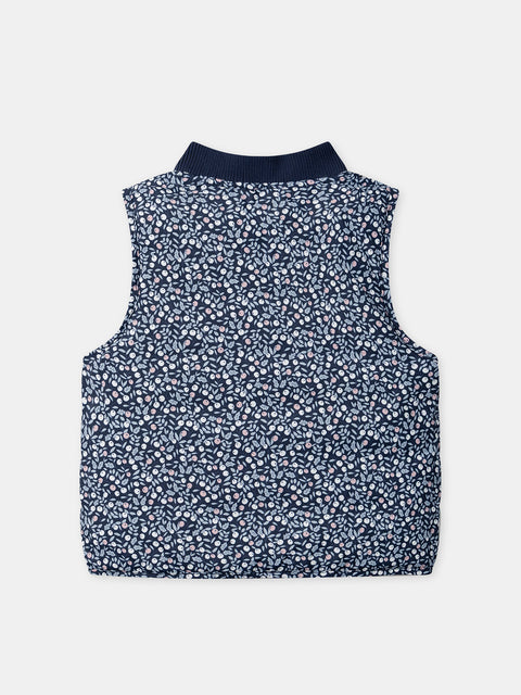 Navy Reversible Sleeveless Jacket