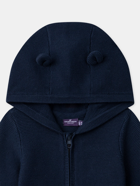 Navy Cotton Cardigan