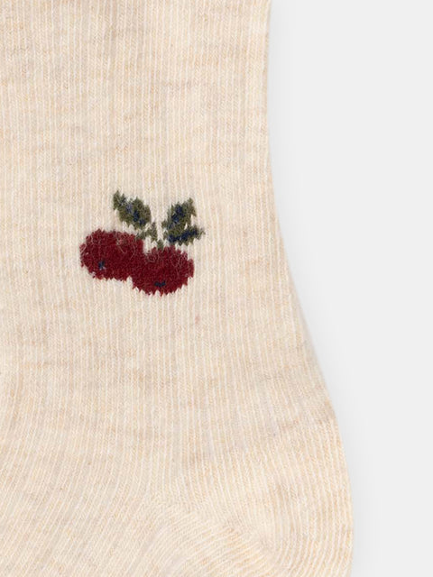 Beige Cotton Rich Tights