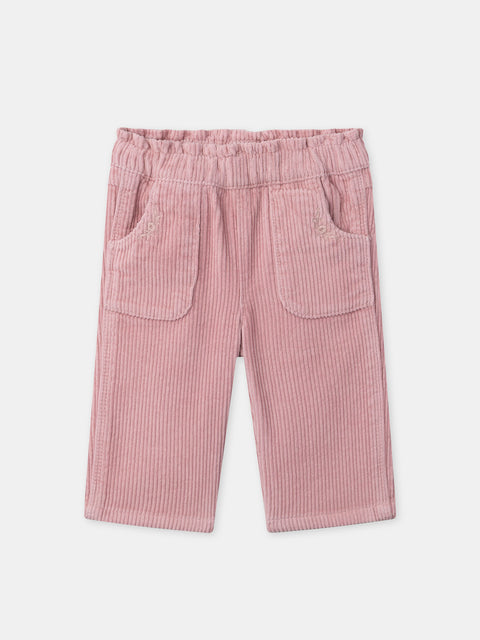 Rose Pink Corduroy Trousers