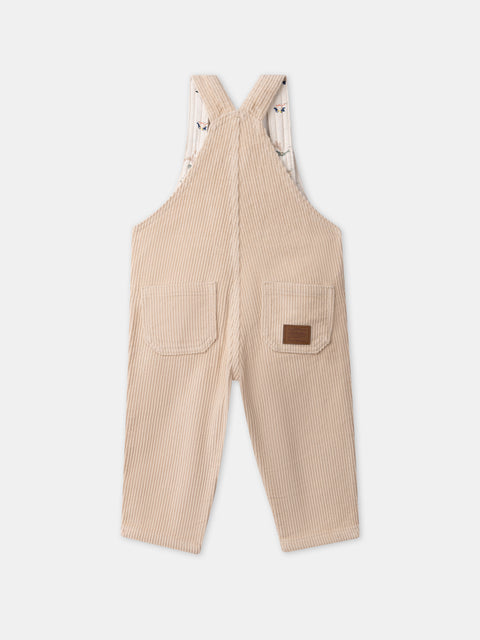 Cream Corduroy Dungarees