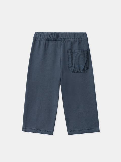 Blue Patch Pocket Trousers